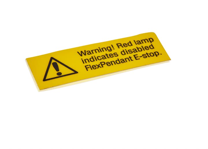 ABB機器人配件 ABB配件原廠型號 3HAC026278-001 Warning lable