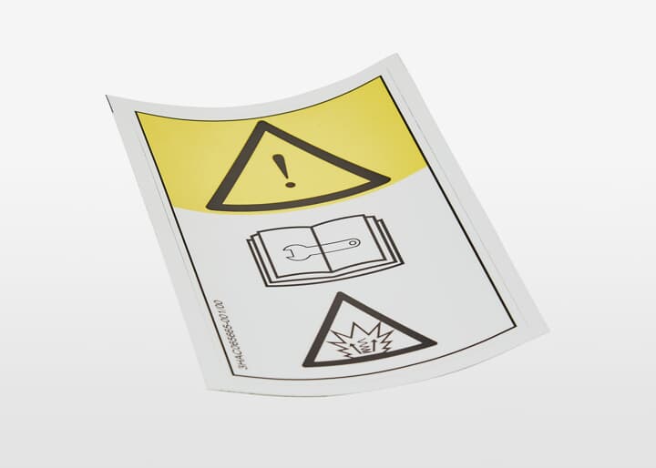 ABB配件Warning label 原廠型號3HAC065665-001 ABB配件官方質保 - ABB機器人配件大全