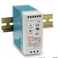 明緯40W單組輸出電源供應器  DRA-40-12  直流電壓12V