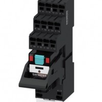 西門子變頻器 繼電器 SIMATIC 插入式繼電器全套設備 230V AC，4 個轉換觸點，LED 模塊，紅色底座 / LZS:PT5D5T30