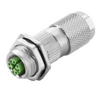 魏德米勒 接插件 RockStar?ModuPlug  工業以太網  訂貨號   1516340000 / 以太網連接器M12，8針