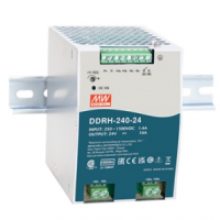meanwell明緯  240W 高信賴250~1500Vdc 超寬輸入導(dǎo)軌型DC-DC轉(zhuǎn)換器      DDRH-240-12